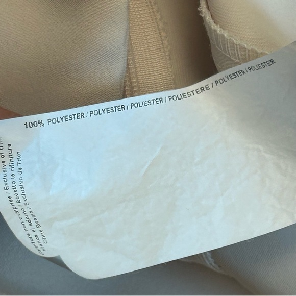 JOSEPH RIBKOFF 🇨🇦 Cream Wide Leg Sz 12 Front Zipper Dress Pants Trousers - Picture 6 of 12